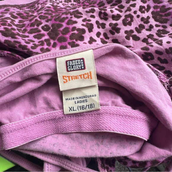 Leopard Pink Y2K Mcbling Women’s XL Stretch Animal Print 2000s Camisole - Picture 5 of 6